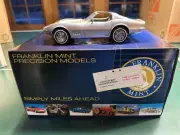 Franklin Mint Limited Edition 1968 Chevy Corvette 1/24 Silver All Accessories