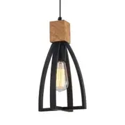CLA Faro Series Iron and Wood Pendant Light