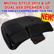 MUTHU STYLE 2014 & UP DUAL 6x9 SPEAKER LID FOR HARLEY CHOPPED KING TOUR PAK