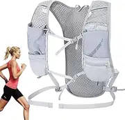 [Rrlihjgu] Running Vest - Breathable Chest with Reflective Strip - Running Vest for Workouts Hiking Cycling with Reflective Strip and Signal Whistle