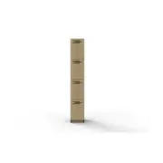 Space 4 Door Melamine Locker 1850Mm H X 305Mm W X 455Mm D Oak