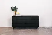 [Sleepy's The Mattress Experts] Eriksen Dresser | 6 Spacious Drawers | High-Quality Craftsmanship | Solid Oak Wood | Black