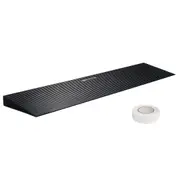 4 cm Rise Cuttable Threshold Ramp for Sweeping Robot, 90 cm Wide Natural Rubber Wheelchair Ramp, Non-Slip Solid Rubber Ramp with Double-Sided Tape for Doorways, Driveways, Bathroom, Smooth