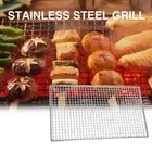 2x BBQ Grill Grate Grid Wire Mesh Hibachi Rack Cooking Barbecue Stainless Steel