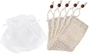 Minkissy 15pcs Bubbling Clenser Foaming Soap Soap Net Plant Fiber Pouch Easy Maker for Better Shower Experience
