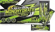 3-in1 5000mg Creatine Monohydrate Stick Packs with 800mg of taurine, and 200mg of L-theanine Supports Strength, Lean Muscle, & Recovery for Men & Women Creatine Packets (50 Serving)