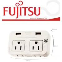 在飛比找蝦皮購物優惠-FUJITSU富士通 電源轉接壁插 ( 2孔+3孔+USB-