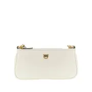 [PINKO] PINKO Leather mini baguette bag Woman One Size One Size White