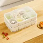 Large Capacity Refrigerator Storage Box Plastic Snack Food Container Spice