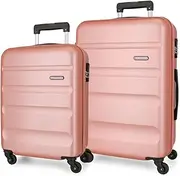 [ROLL ROAD] Flex, Cabin Suitcase, Nude, One Size, Set of 2 suitcases, Nude, One Size, Set of 2 suitcases
