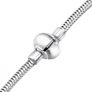Silver Locking bangle bracelet