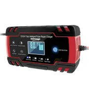 12V/24V 8A Smart Car Battery Charger LCD Automatic Repair 4WD Boat Caravan Truck