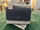 NWT Coach Klare Crossbody Bag With Silver Chain Strap - Indigo Blue, $350