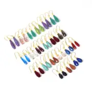 Wholesale 21pr 925 Silver 24ct Gold Overlay Blue Sunstone Mix Earring Lot J453