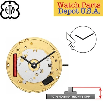 Genuine ETA E61.031 Swiss Made Quartz Movement - NEW!