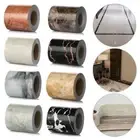 Line Waterproof Wall Border Stickers Waist Line Wallpaper Marble Baseboard
