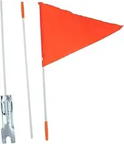 INOOMP 1 Set Multi Function Bike Flagpole Kit Durable Flag Holder for Safety and Team Flags Easy Installation for Celebrations and Events Random Color