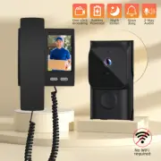 2.4G Video Door Bell Phone Intercom System with Monitor Doorbell Camera Wired AU