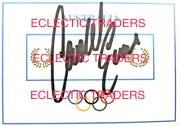 Cadel Evans, AM, SIGNED Olympic Games card. PROOF! Cycling Tour de France. Bike