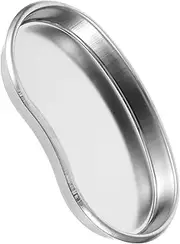 Veemoon Tattoo Tray Tattoo Tool Tray Stainless Steel Serving Plate Bathroom Organizer Plate Working Lab Pan Salon Stations for Hair Stylist Silver Stainless Steel
