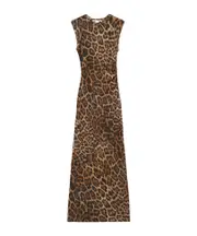 Stella McCartney Leopard Printed Sleeveless Dress Leopard print