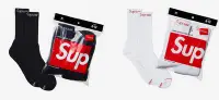 在飛比找Yahoo!奇摩拍賣優惠-全新 正品 Supreme x Hanes Socks 長襪