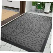 Door Mat, All-Season Outdoor Indoor Sturdy Doormat for Home 29.5x17 Inch Grey