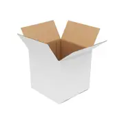 100x Mailing Box 200 x 200 x 200mm Regular Cube Shipping Carton White B7