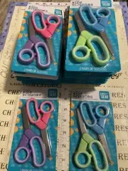 20X 2 Pack Pen + Gear Blunt Kids' Scissors 5",(9Pk Pink-purple+11 PK Green-blue)