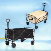 Beach Trolley Wagon Foldable 150KG Capacity 5" Wheels Extendable Handle Outdoor