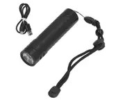 COB LED Diving Flashlight 100m Waterproof Underwater Torch with 3 Light Colors and 7 Lighting Modes