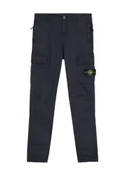 Stone Island Kids Stretch-cotton Cargo Trousers (14 Years) - Navy - 14YR (14 Years) 14YR (14 years)