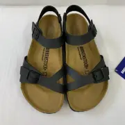 Birkenstock New w/ Box Rio Black Birko Flor Narrow Width - Select Size