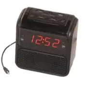 Sonnet R-2218 0.9 in. One Day Alarm Clock Radio with LED Display & 2 USB - Po...