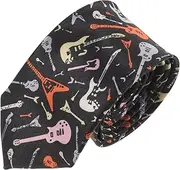 [ANDRESLAD] Musical Tie Ties for Men Neck Ties Ties Mens Neck Tie Musical Notes Tie Mens Neckties Musical Notes Neck Tie Men's Neckties Formal Ties Tie with Musical Notes Colorful Satin