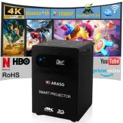 P18 Mini Projector with Wifi and Bluetooth Portable Smart Projector ，Built-in...