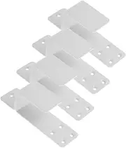 Veemoon 1 Set Heavy Duty Security Bar Holder Door Barricade Brackets Durable Safety Bracket for Enhanced Door Security for Home Use