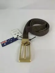 Rm Williams Leather Plaited Belt Made Of Scrap Leather Size 34 New With Defects