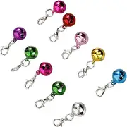 VICASKY 10Pcs Decorative Pet Dog Collar Bells Crafted Cat Bells Wear Resistant Accessories for Dogs and Cats for Festive Decor and Giving