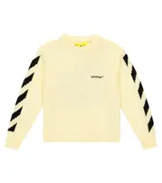 [Off-White Kids] Off-White Kids Logo cotton sweatshirt Y 10 beige