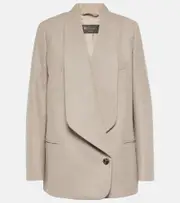 [Loro Piana] Loro Piana Sheri virgin wool and cashmere jacket AU 16 beige