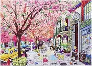 Spring Puzzles for Adults 500 Pieces Spring Avenue Puzzles for Decoration Colourful 500 Piece Jigsaw Puzzles for Adults, Teens and Families, 26.8 x 19.3 Inch