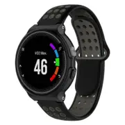 Silicone Sports Band Strap For Garmin Forerunner 220 / 230 235 630 620 735Xt Black Watch Bands