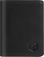 [URAQT] Vehicle Registration Card Wallet Ultra Thin Unisex with Card Slots, Card Holder Passport Case for Car Vehicle Registration, ID, Black