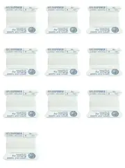 White Griffin Nylon Bead Stringing Cord #8 Pack of 10