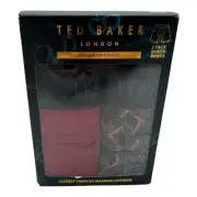 TED BAKER London Men’s Premium Soft Modal 2-Pack Boxer Briefs Size M Beet Red