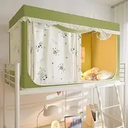 Bed Tent for Kid Twin Size Bed Canopy, Sensory Breathable Privacy Space Sleeping Drafty Room Dream Tents Indoor Blackout Soundproof Tent for Bed Canopy(Green,75" L x35 Wx35 H)