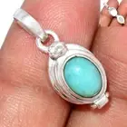 Poison - Natural Peruvian Amazonite 925 Sterling Silver Pendant XGB BP196976
