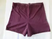 NATORI BLISS COTTON SHORT #785058, MEDIUM, VINO, NEW WITH TAG, $35