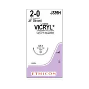Vicryl J339H Violet Coated Vicryl 2-0 CT-1 27"